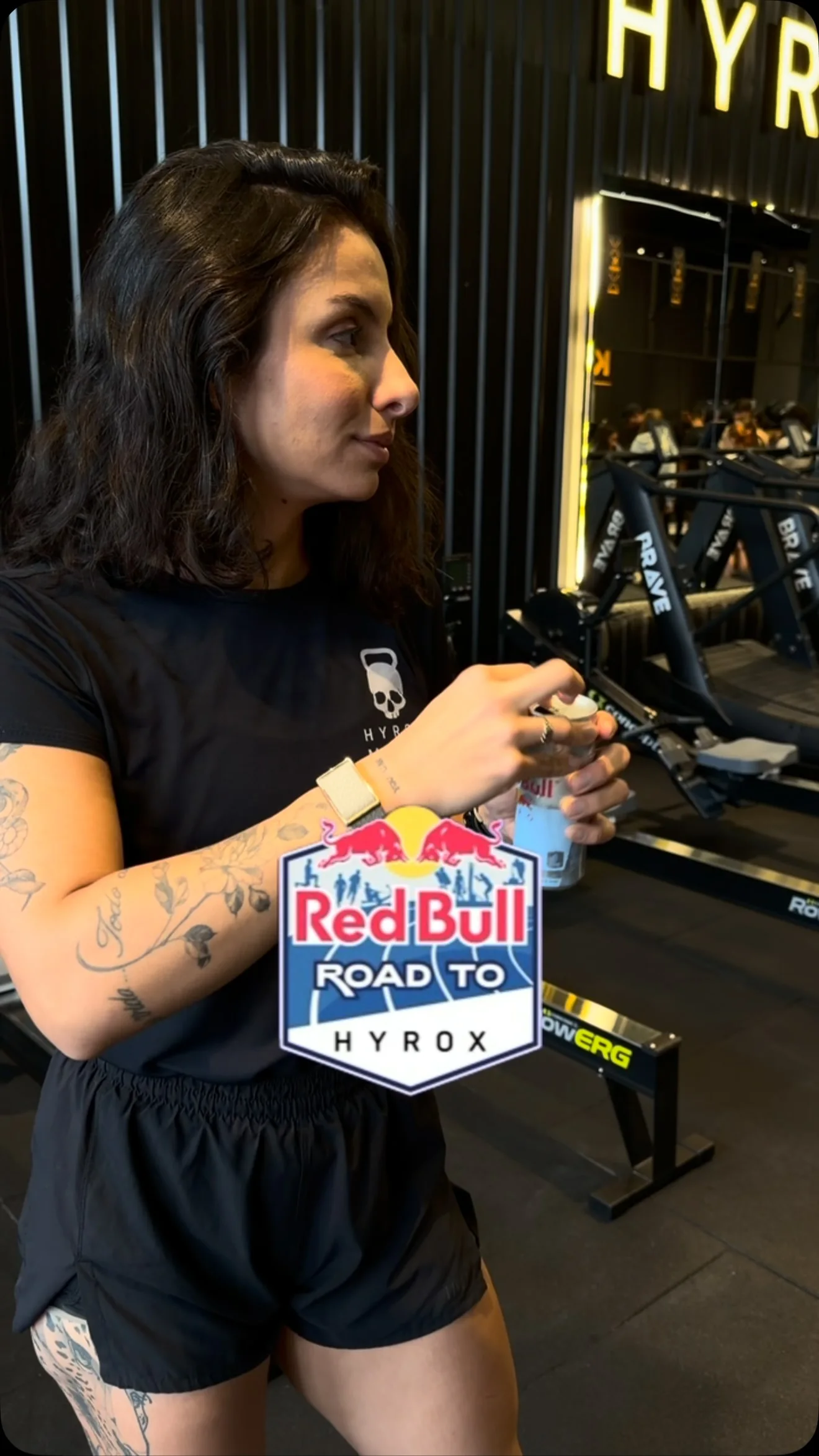 Tami durante uma sessão de treino